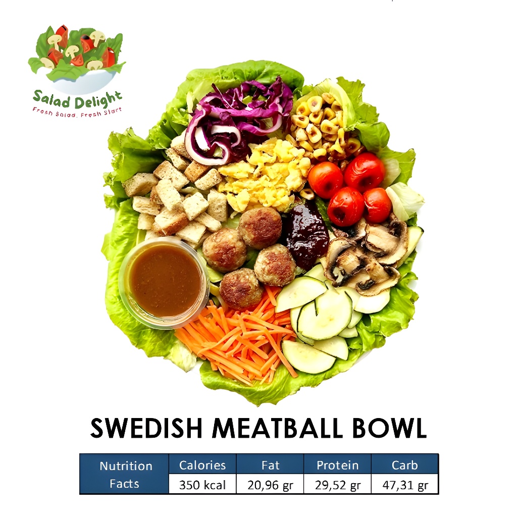 

Salad Delight Swedish Meatball Bowl