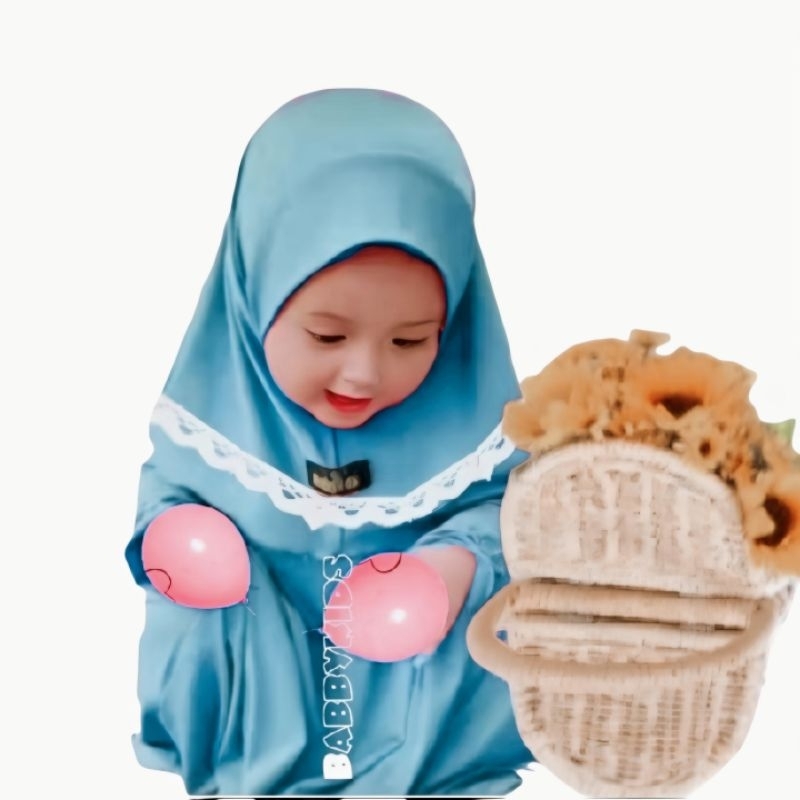 Dress  Bayi perempuan newborn 0-6 bulan 8-18 bulan free hijab  gamis bayi perempuan aqiqahan pakaian