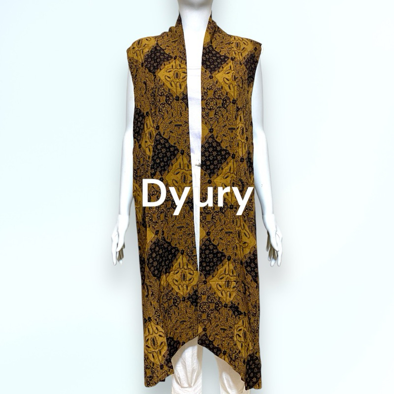Rompi Batik Panjang Tanpa Lengan Wanita Modern Allsize Jumbo Ld 120cm Bahan Paris Premium