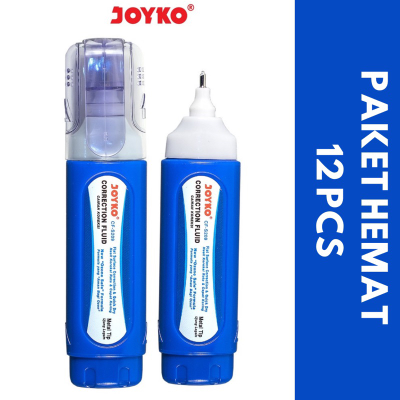 

PAKET MURAH 1 PACK Correction Fluid Cairan Koreksi Penghapus Cair Joyko CF-S209 isi (12 PCS)