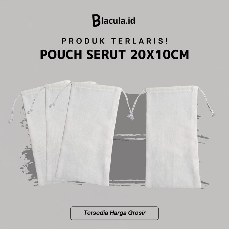 Pouch Blacu Serut 20x10cm | Pouch Serut Blacu / Pouch Souvenir / Pouch Serut Custom