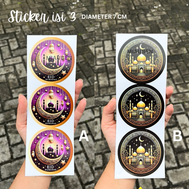 

Isi 3 Sticker 7cm sticker toples lebaran stiker lebaran