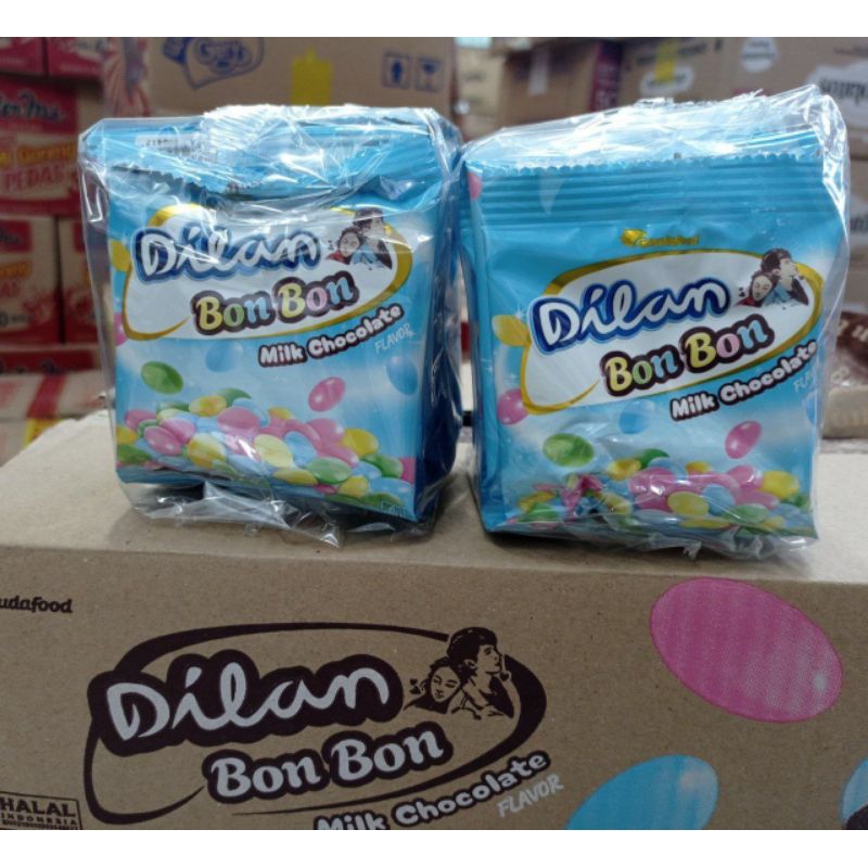 

DILAN CHOCO BON BON 13 GR ISI 10 PERMEN CANDY