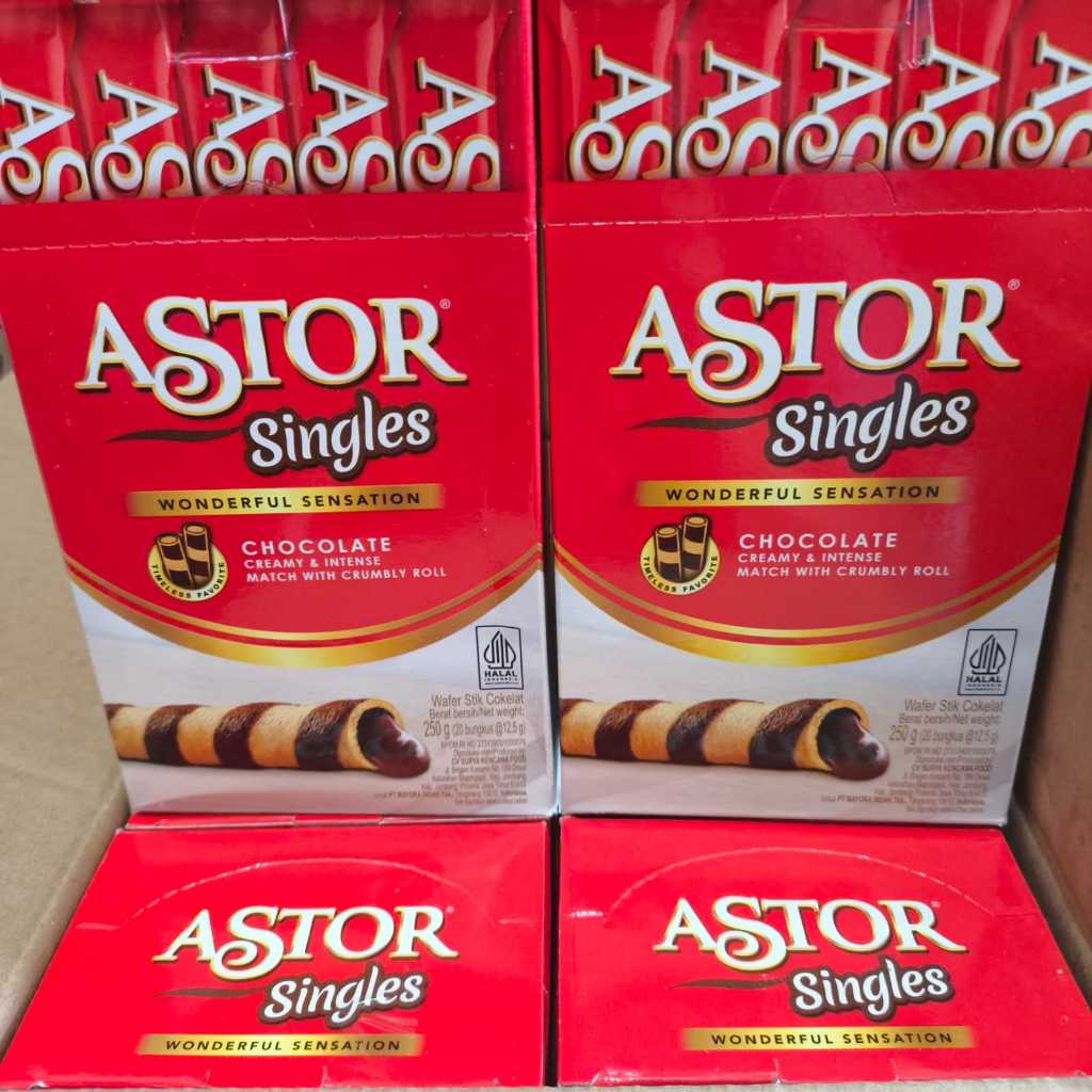 

Astor Singles Wafer Stick Chocolate 1 Box (20 Pcs)