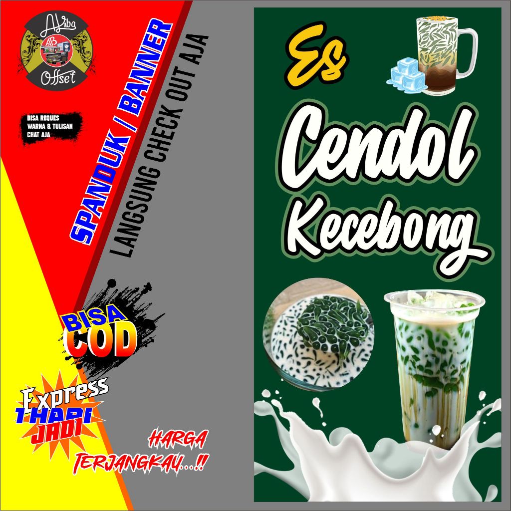 SPANDUK BANNER ES CENDOL KECEBONG 60120
