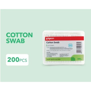 Pigeon Baby Cotton Swab | Cotton Buds | Bud Pembersih Telinga Isi 200 Pc