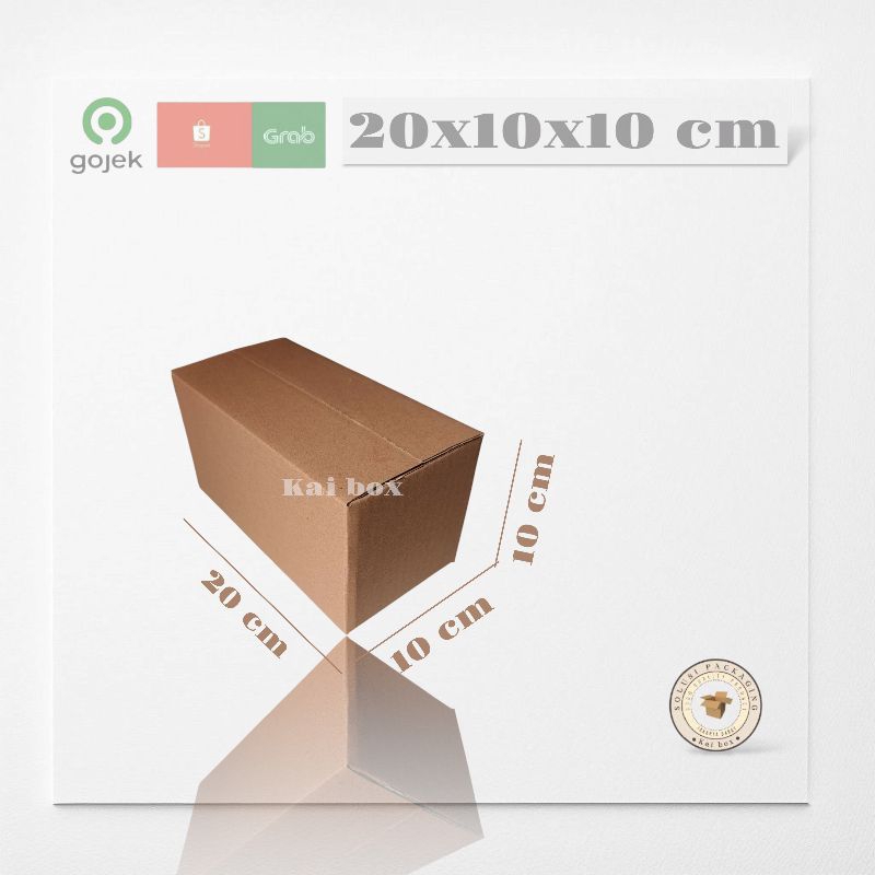 

kardus ukuran 20x10x10 cm box singel wall polos ST
