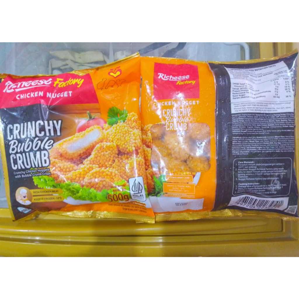 

Richeese Factory Chicken Nugget Crunchy Bubble Crumb 500g