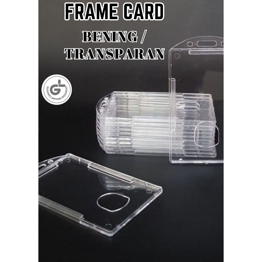 

card holder id card BENING TRANSPARAN / BENING KACA. frame idcard casing card