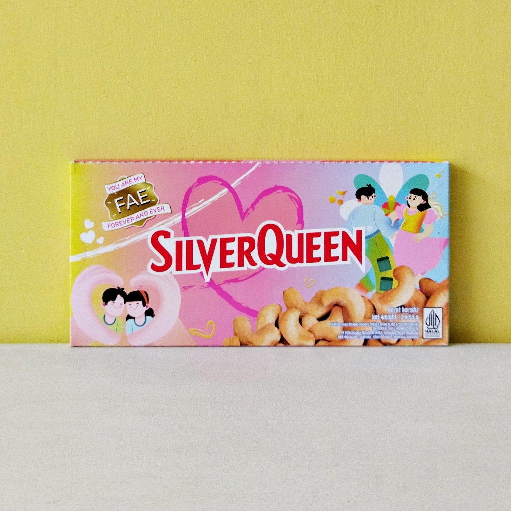 

ANNYEONG HASEYO GIFT SHOP | Silverqueen Edisi Khusus Valentine Day 2 x 55 gr | Coklat Susu dengan Kacang Mede | Chocolate Cashews | Special Edition Valentine Gift | Kado Spesial Hari Kasih Sayang
