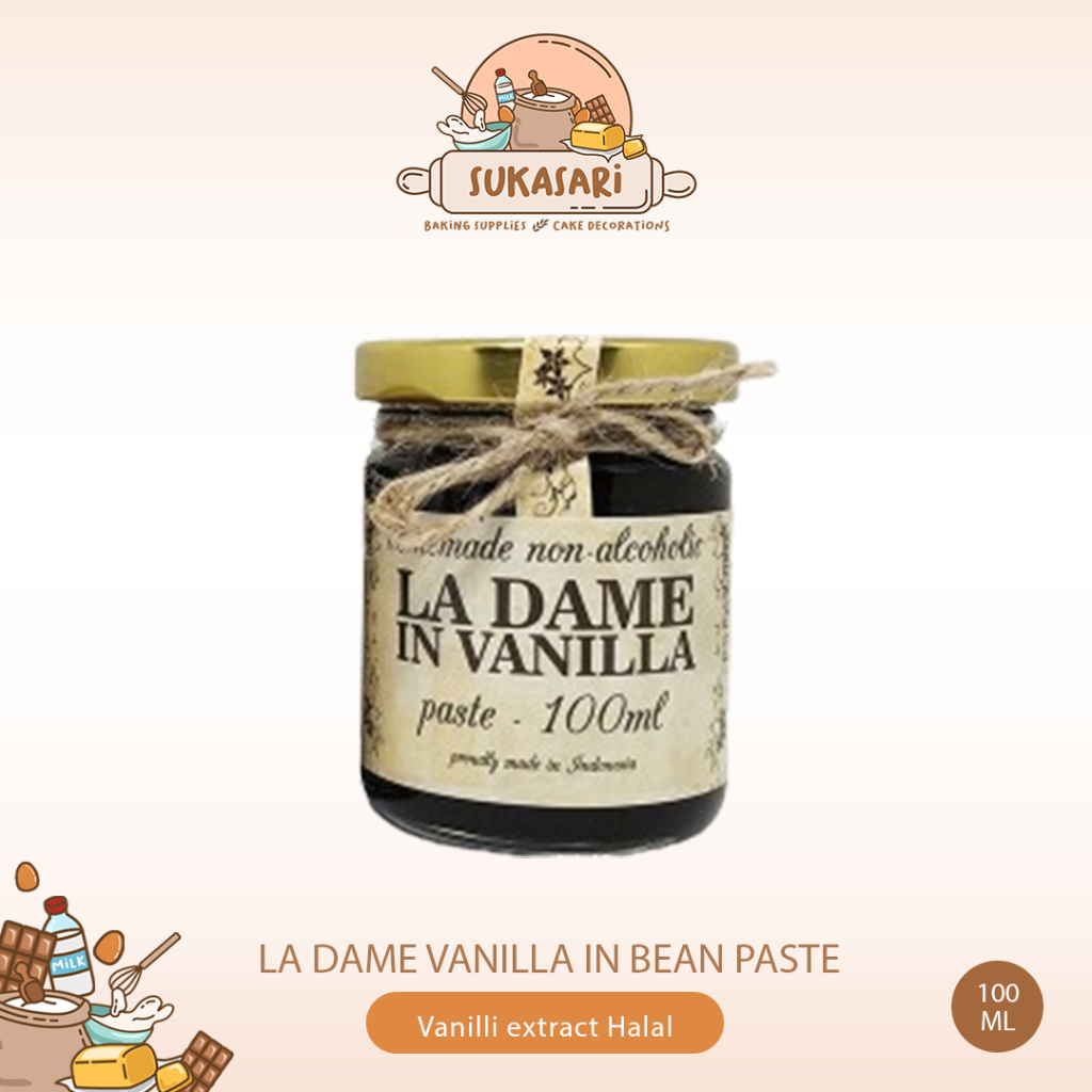 

La Dame Vanilla in Bean paste 100 ML Perisa Alami Vanilla Vanilli Halal