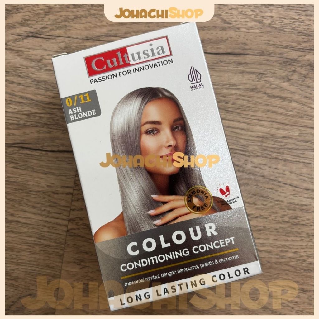 Cultusia Hair Color Ash Blonde 0/11 30 ML Pewarna Rambut
