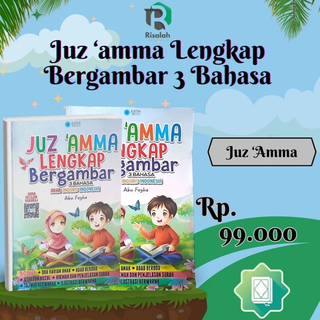 Juz 'Amma Lengkap Bergambar 3 Bahasa