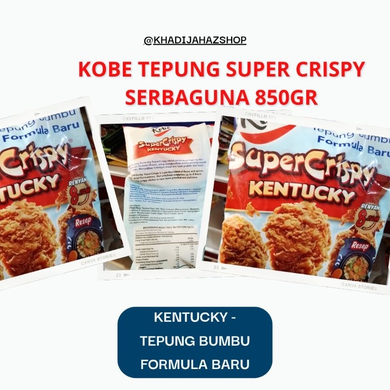 

Kobe Tepung Bumbu Kentucky Super Crispy 850gr