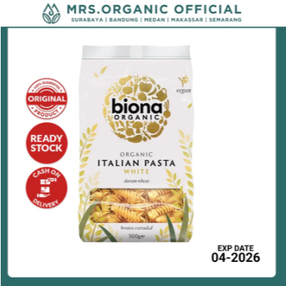 

Biona Organic Pasta Organik White Fusilli Bronze Extruded 500 Gr