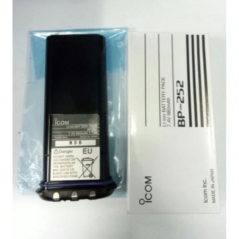 BATTERY HT ICOM MARINE ICOM IC-M34 ICOM IC-M36 BP-252