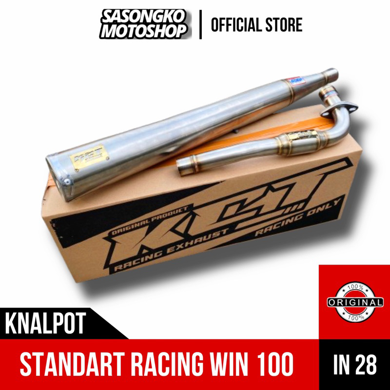 (SIAP DIKIRIM) KNALPOT HONDA WIN 100 ORIGINAL KCT RACING MUFFLER GRATIS LASER NAMA. Kode 101 . GRAND