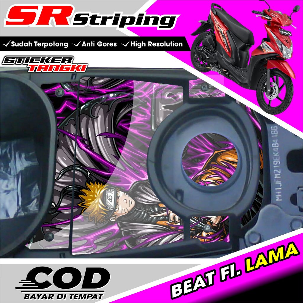 STIKER TANGKI BENSIN BEAT FI LAMA / TANGKI BEAT / STIKER TANGKI BEAT / STICKER MOTOR MATIC KODE.007