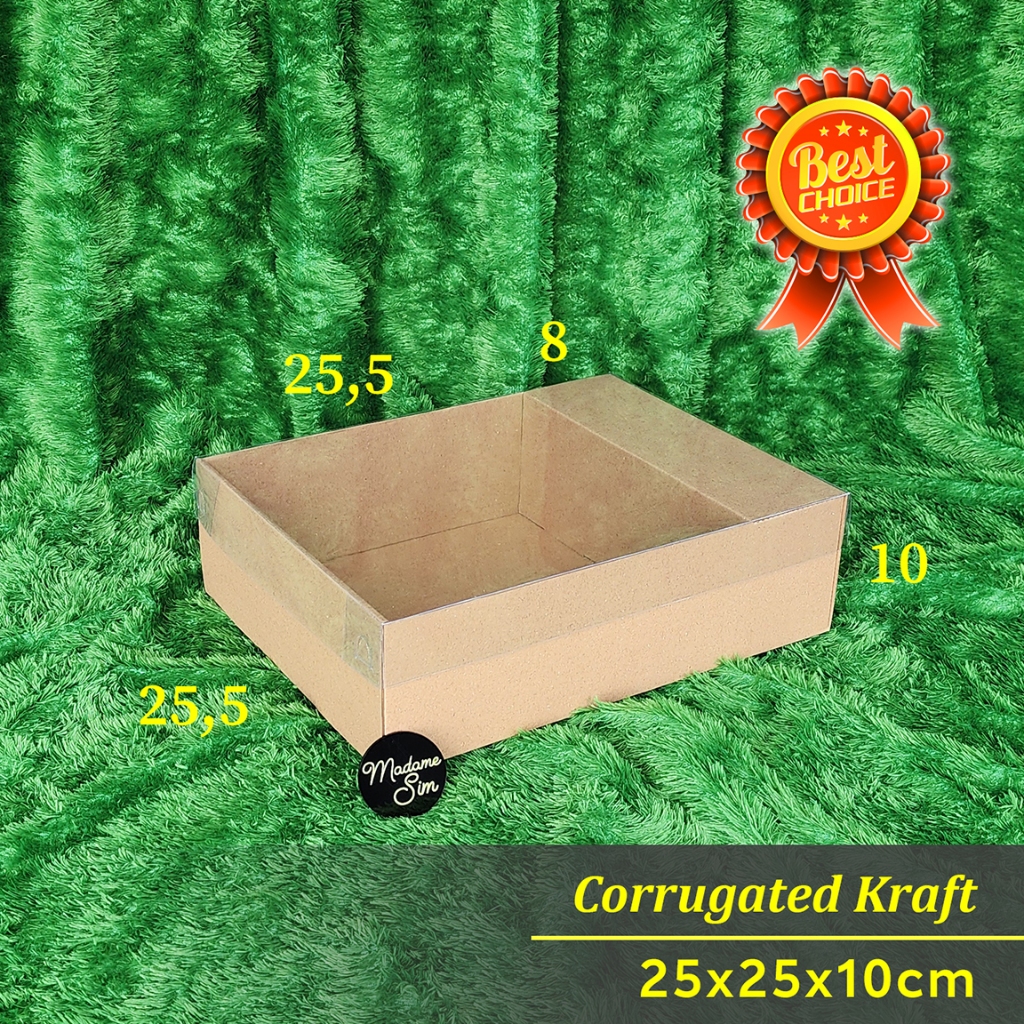 

BOX PUDING - DUS KUE - KOTAK - KARDUS 25x25x10 (ISI : 10 PCS)