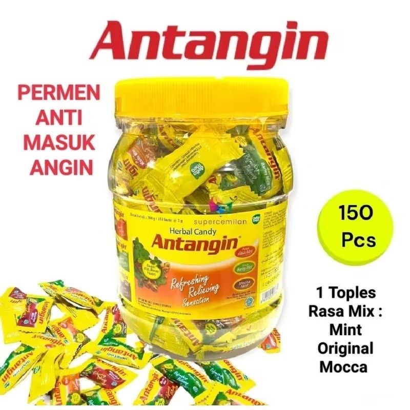 

Permen Antangin Toples isi 150 rasa Mix kembang gula obat masuk angin