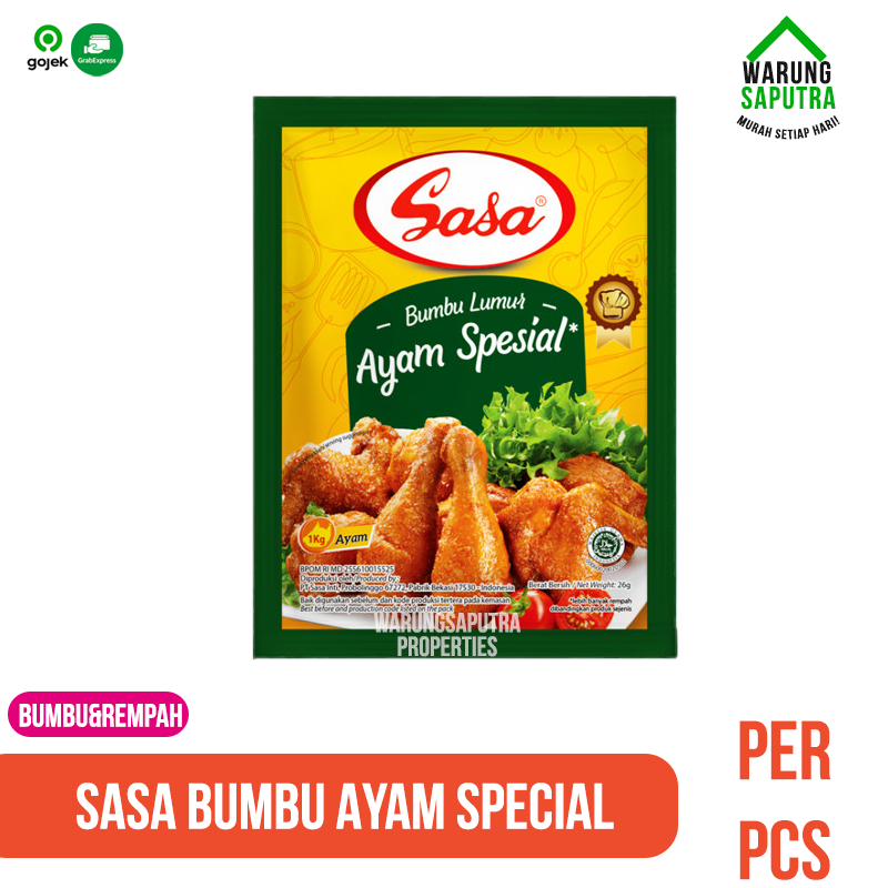 

Sasa Bumbu Lumur Ayam Special 26 g Sachet