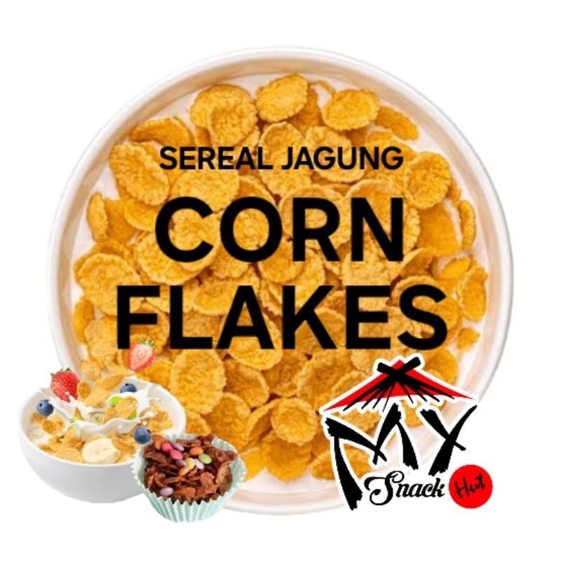 

CORNFLAKES 250GR SEREAL JAGUNG PIPIH EMPING GEPENG RENYAH SARAPAN CORN FLAKE BREAKFAST CEREAL HALAL
