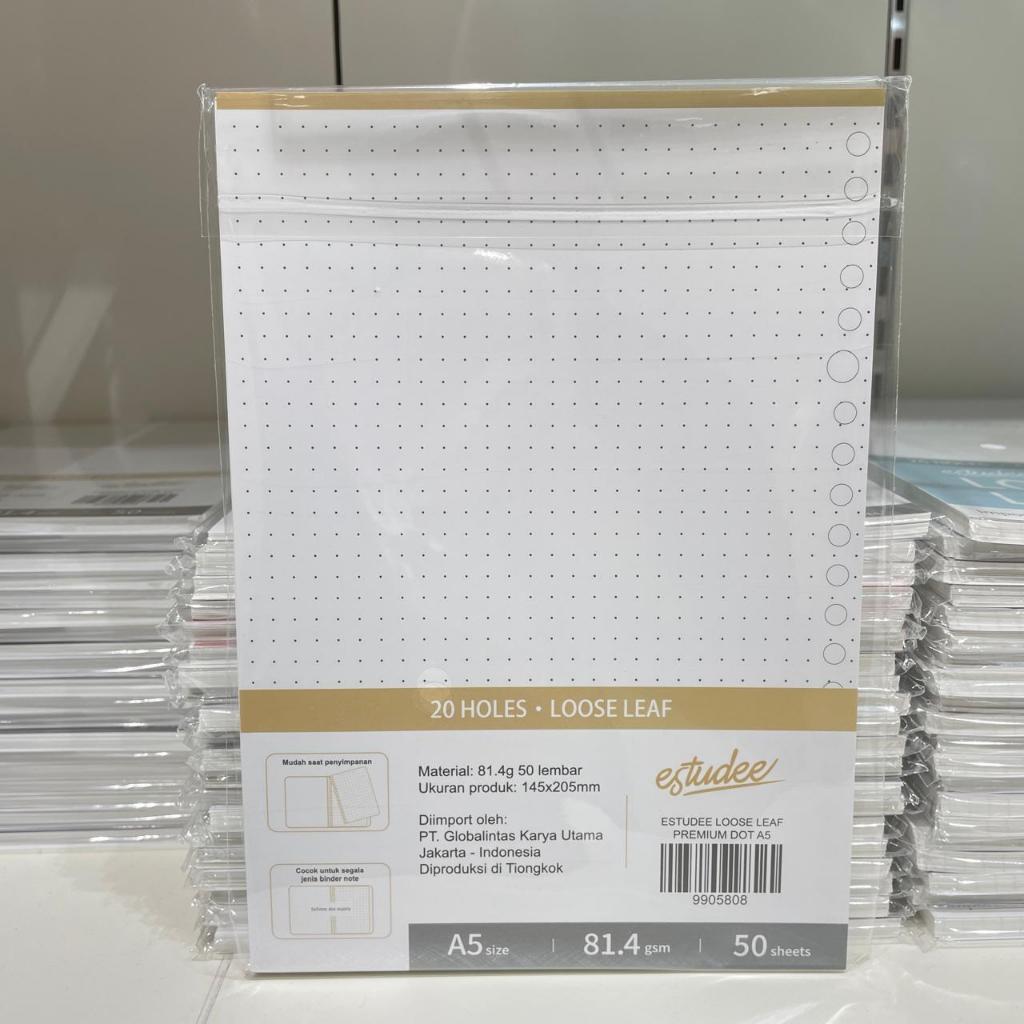 

Gramedia - ESTUDEE LOOSE LEAF PREMIUM -DOT A5