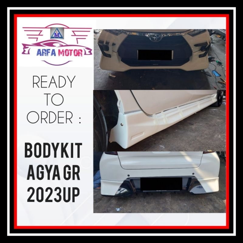 Bodykit Agya 2023 2024 Model GR Bodykit Agya 2023 2024 GR TRD Plastik