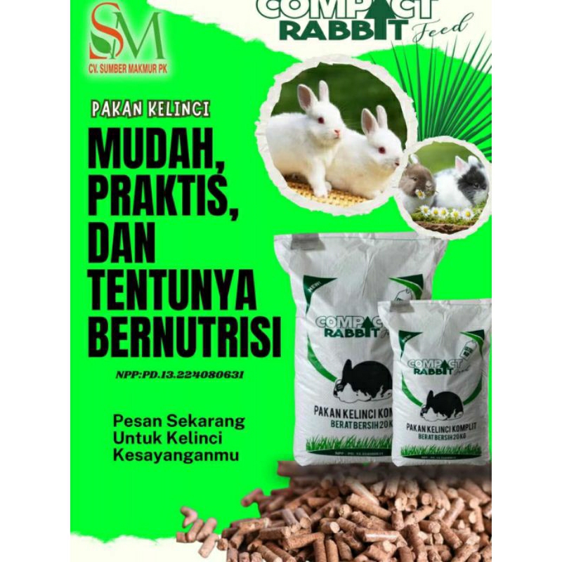 Compact Rabbit Feed Makanan Kelinci Repack