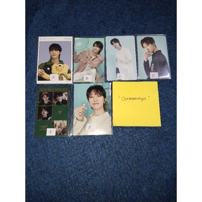 [BACA DESK] READYSTOCK PHOTOCARD OFFICIAL SEVENTEEN THE8 HAO MINGHAO MEMBERSHIP JAPAN KOREA MERCH HO