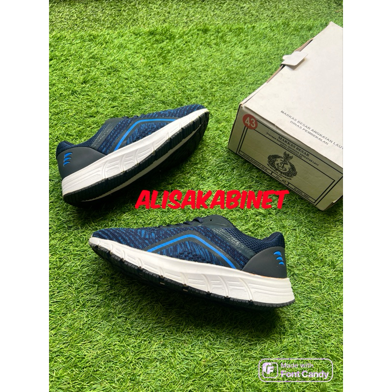 Sepatu Olahraga Poral Jatah TNI AL Biru Navy
