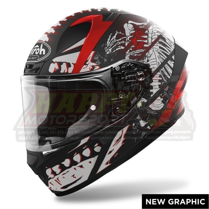 Helm Airoh Valor Ribs Matt Full Face