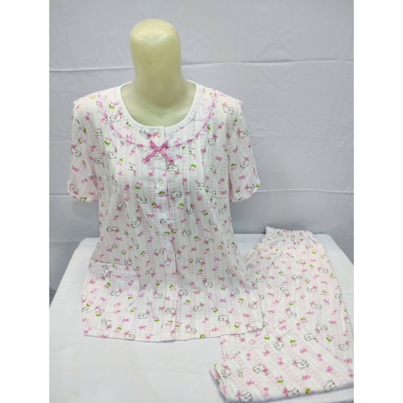 Yumico Setelan kaos Babydoll Celana 3/4-Tangan Pendek BY YUMICO