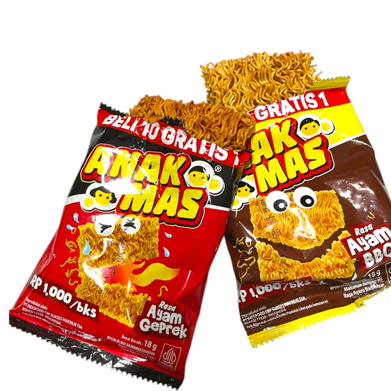 

Mie Anak Mas Jajanan Jadul 1 Renceng isi 10
