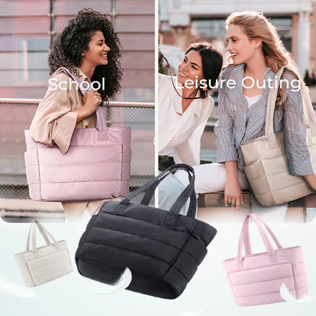 • LOVRE •  DAISY LUXE Tas Wanita Fluffy Tote Bag Travel Bag Tas Wanita Gym Yoga Olahraga Sport Bag M