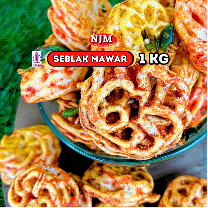 

NJM - KERUPUK SEBLAK MAWAR / SEBLAK RAFAEL 1.000GR (1KG)