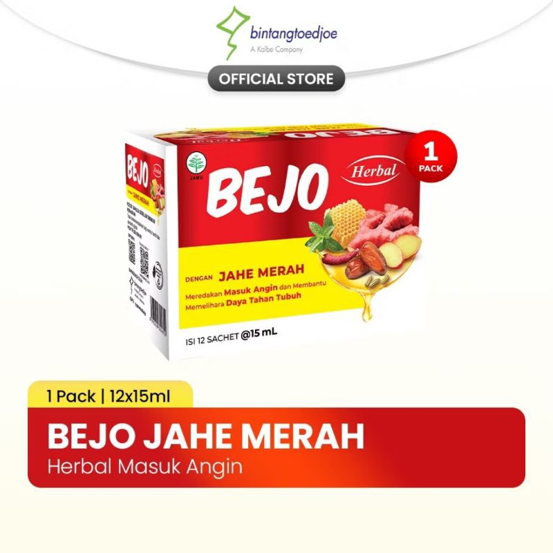 

BEJO JAHE MERAH 1PAX ISI 12 SACHET x 15ML