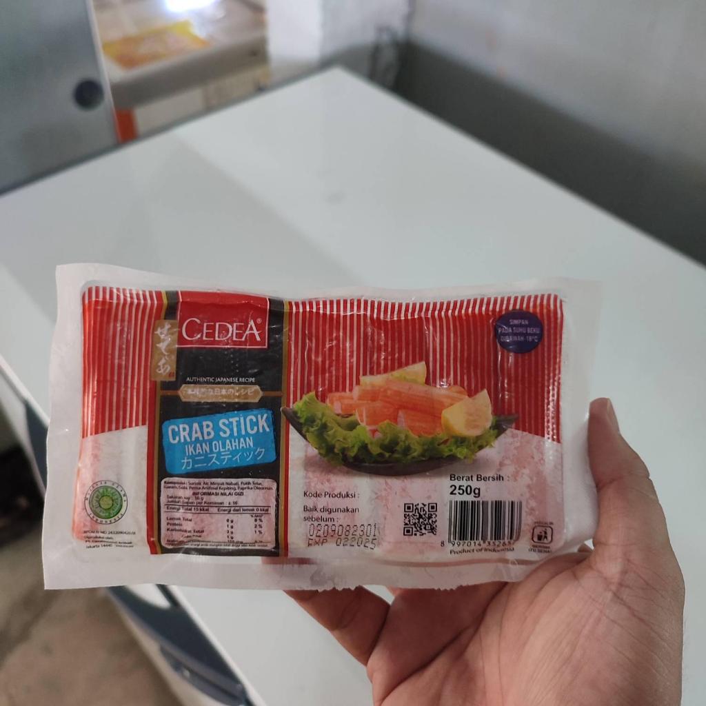 

stik CEDEA Crab Stick 250 gr Ikan Olahan bentuk Kepiting seafood makanan jepang kuah