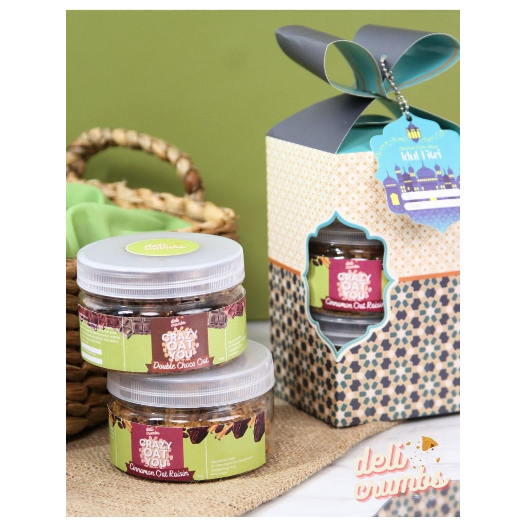 

Hampers Oat Cookies Isi 2 toples | Delicrumbs