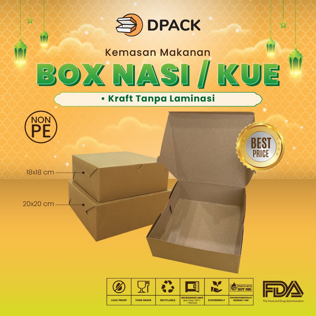 Box 20x20 | Dus Nasi 20x20 | Dus Catering | Kotak Nasi | Box 20 x 20 | Dus 20 x 20 | Box Kue Kraft