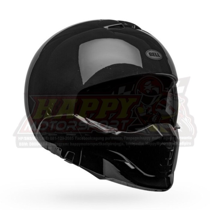 Helm Bell Broozer Gloss Black Full Face
