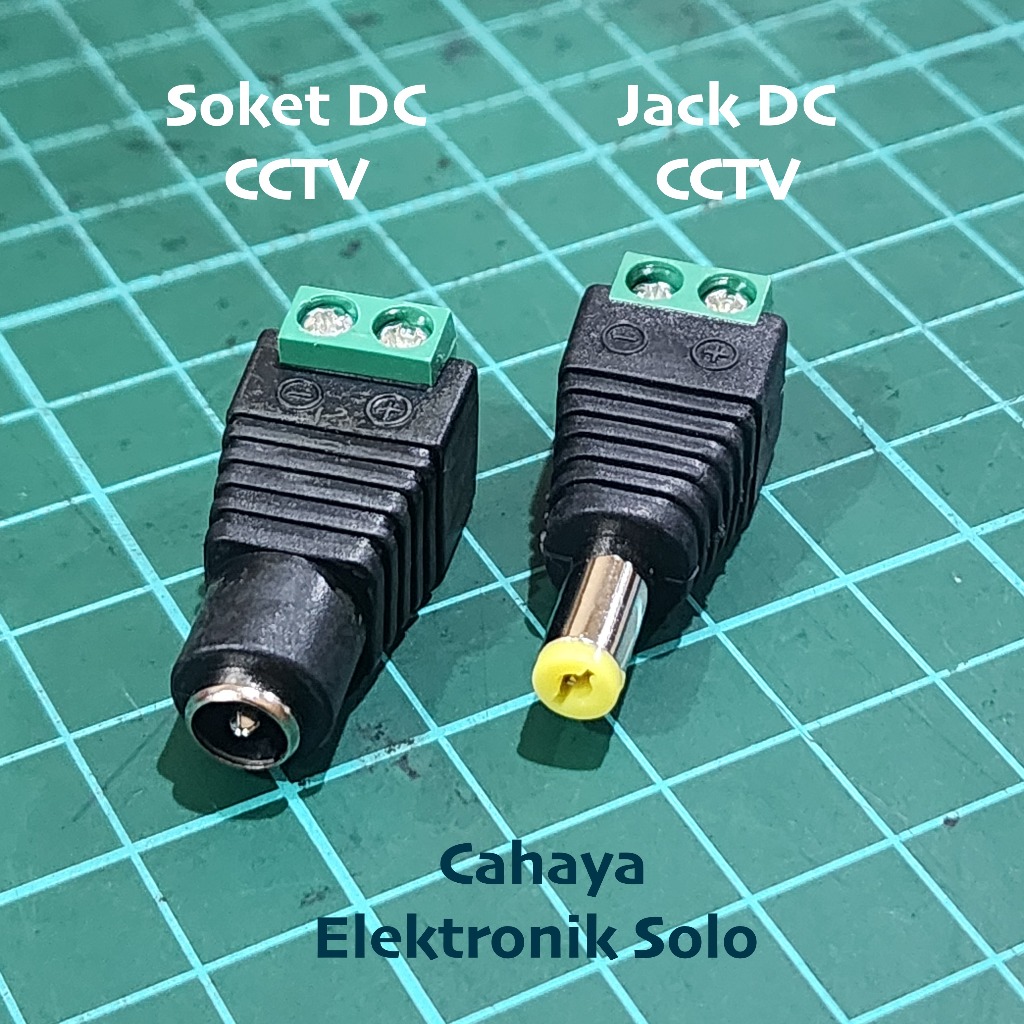 Jack Soket DC CCTV Female Male Cover Soket Kabel Power