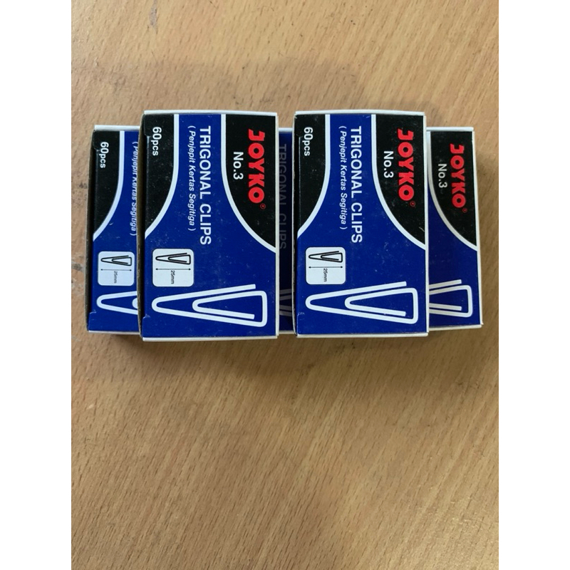 

Joyko Trigonal Clips No. 3 60 Pcs x 10 Boxes (2 Pack)