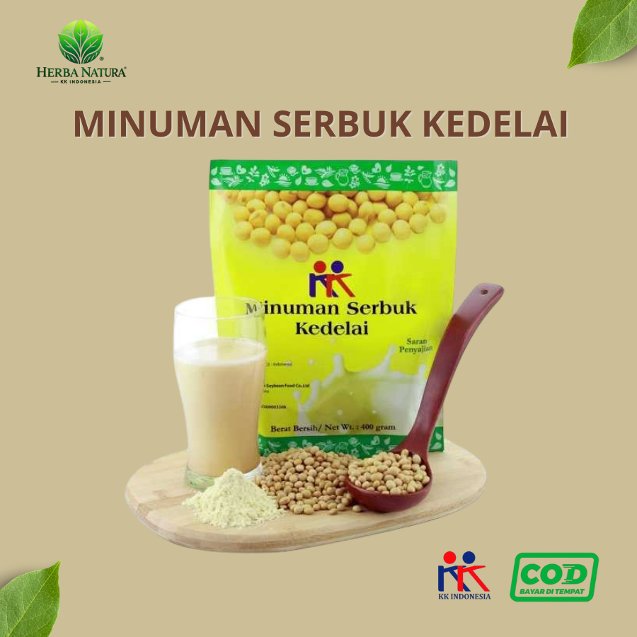 

Susu Kedelai Bubuk KK Minuman Serbuk Kedelai Soya Bean non GMO 1 pack 400gram