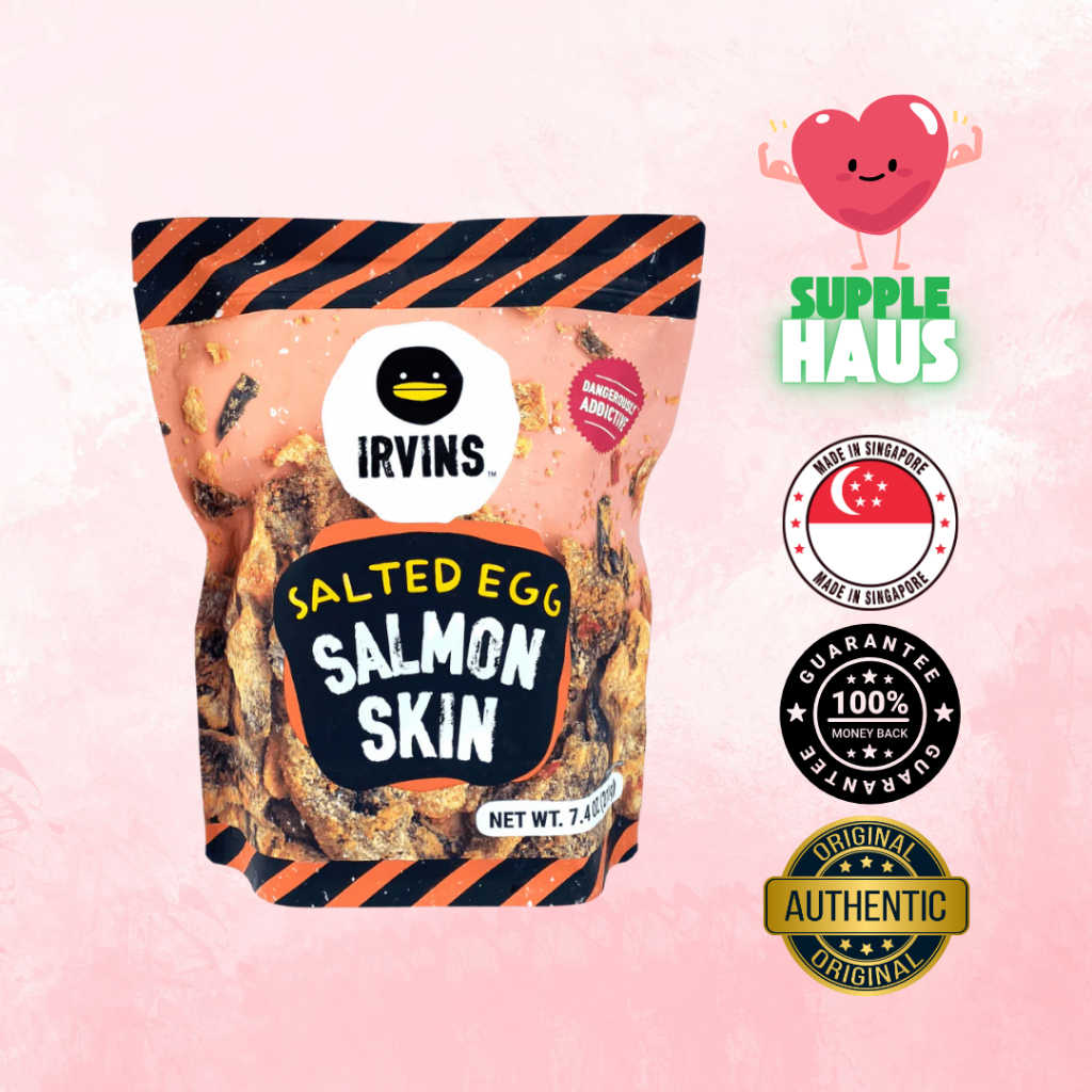 Irvins Salted Egg Salmon Fish Skin - 230gram
