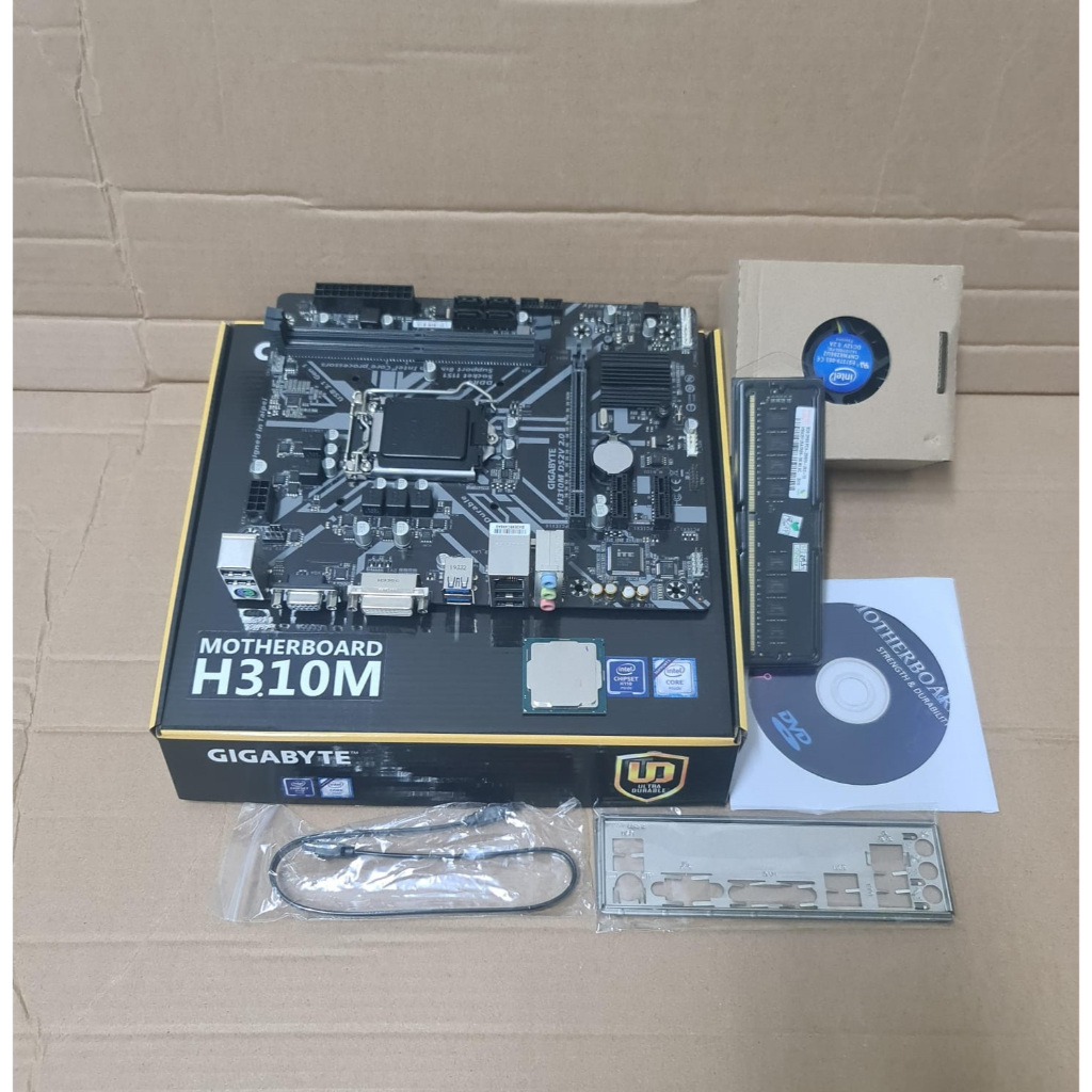 Paketan gen 8 Mainboard H310 + Core i5 / Core i3 + Ram DDr4 + Fan Cooler Paket gen8