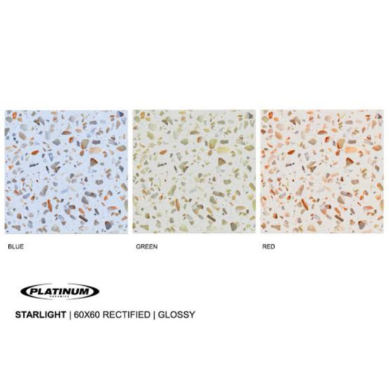 Keramik 60x60 Kilap PLATINUM Starlight Motif Teraso Kilap