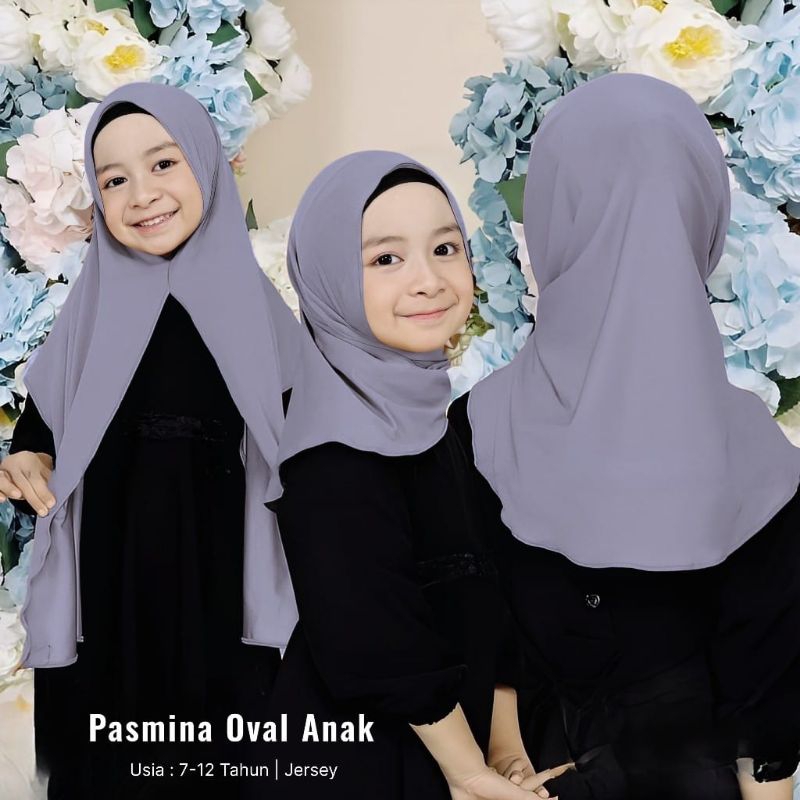 HIJAB PASMINA ANAK OVAL/HIJAB PASHMINA ANAK OVAL/HIJAB PASHMINA ANAK BAHAN JERSEY TERLARIS BEST SELL
