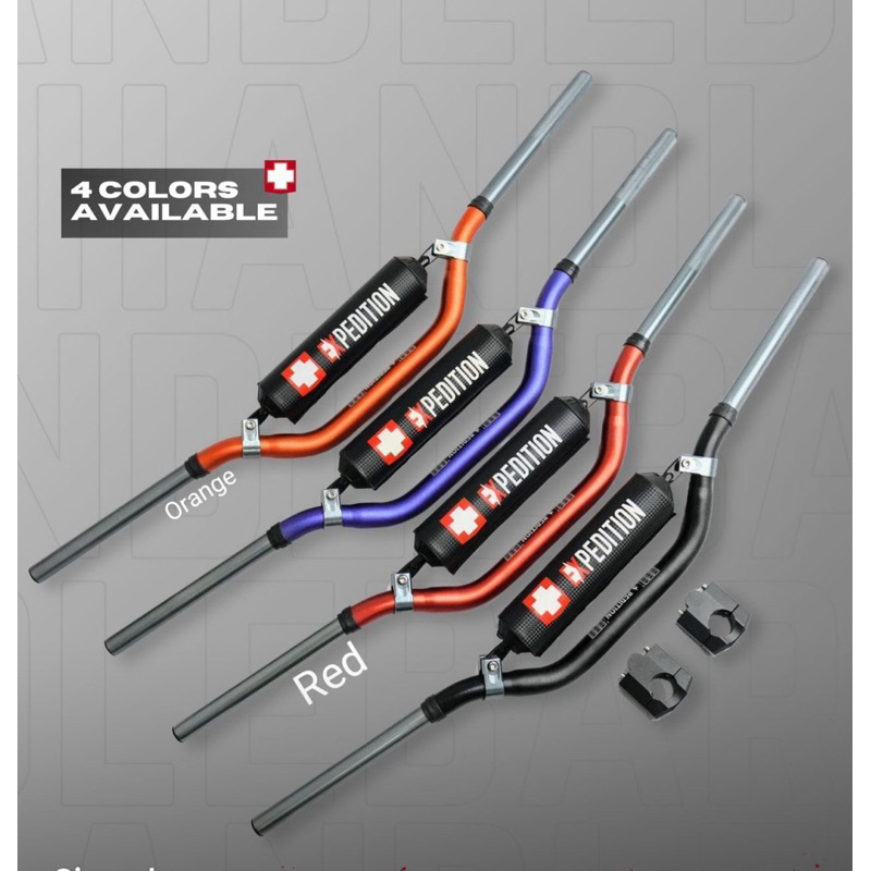 stang fatbar twinwall expedition set barpad dan riser  klx crf dtracker dll stang stir expedition au