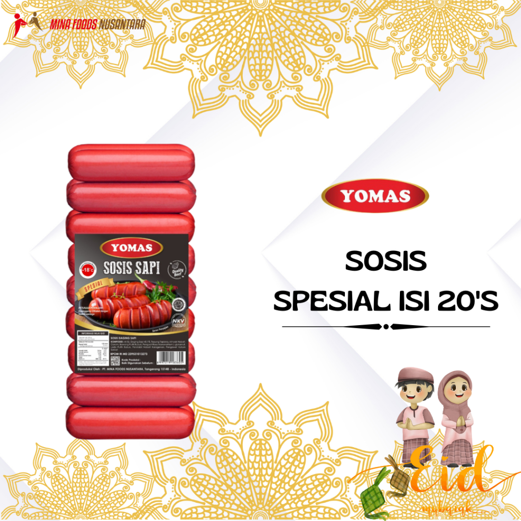 

YOMAS - SOSIS SAPI - SOSIS SPECIAL MERAH 500 GR